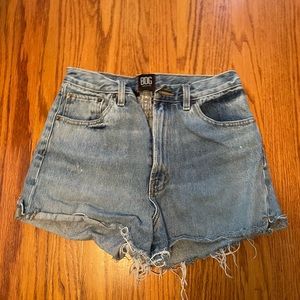 UO BDG high waisted mom jean shorts
